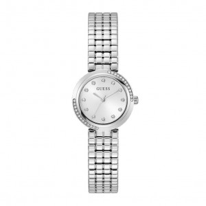 Guess GW0930L5 Ladies Silver Tone Analog Mini