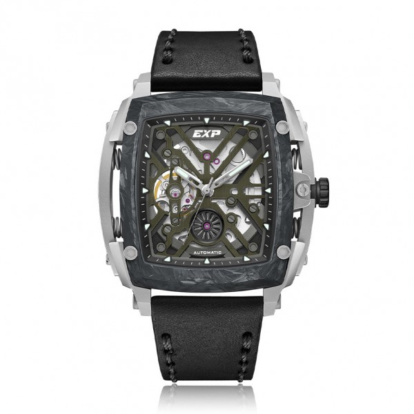 Expedition 3008 Silver Green Automatic Titanium Carbon Bezel Limited Edition MALTEPGNBA