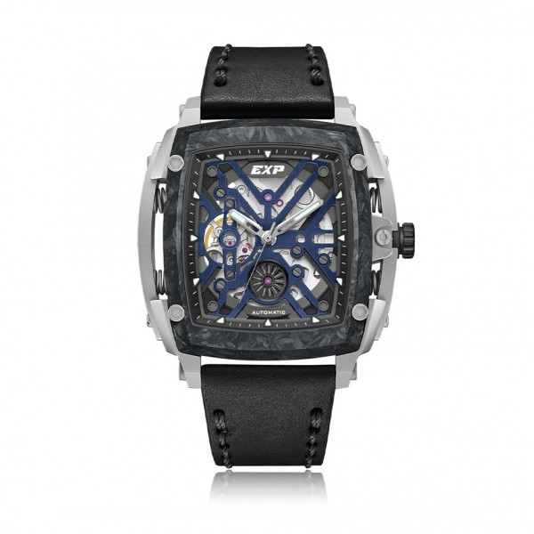 Expedition 3008 Silver Blue Automatic Titanium Carbon Bezel Limited Edition MALTEPLBBA