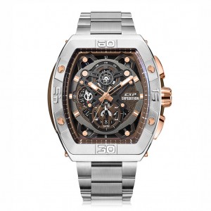 Expedition 6800 Silver Rosegold Brown Steel MCBTRBO