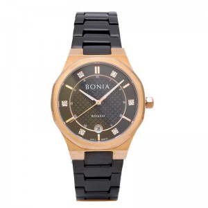 Bonia BR191-2035 Rosegold Black New