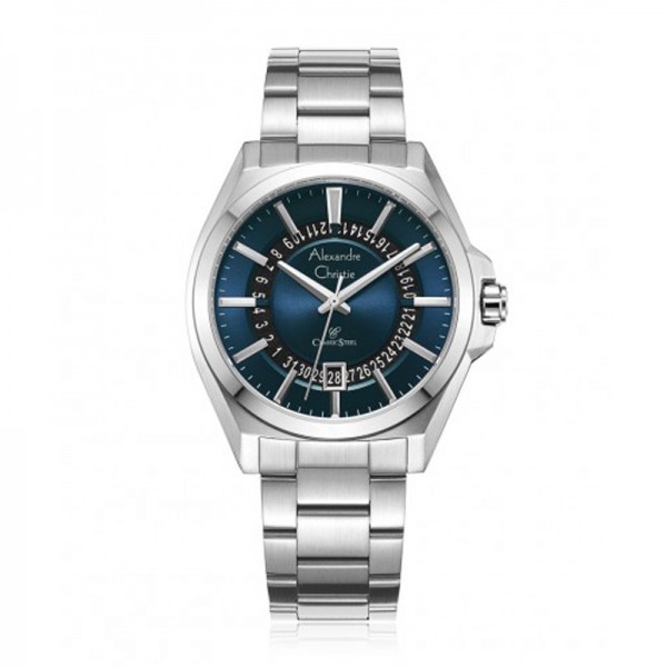 Alexandre Christie AC 8688 Silver Blue Man MDBSSBU