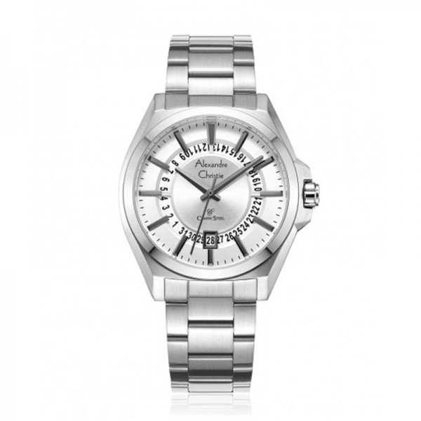 Alexandre Christie AC 8688 Silver White Man MDBSSSL