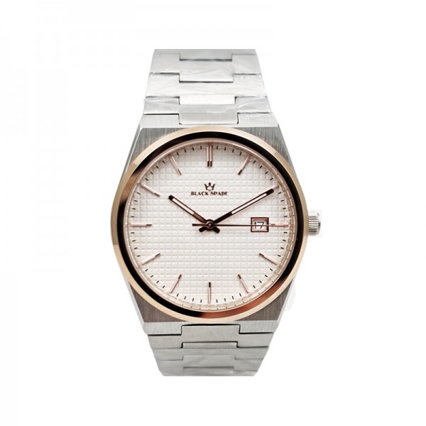 Black Spade A909.15.1 Silver Rosegold White Man Sapphire PRX Black Spade A909.15.1 Silver Rosegold White Man Sapphire PRX