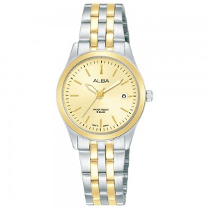 Alba AH7CE8 Silver Gold Steel Lady