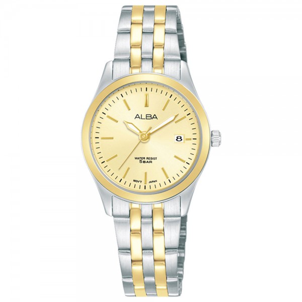 Alba AH7CE8 Silver Gold Steel Lady