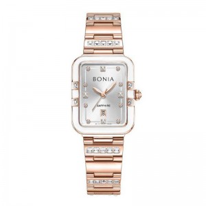Bonia BNB10855-2517S Rosegold White