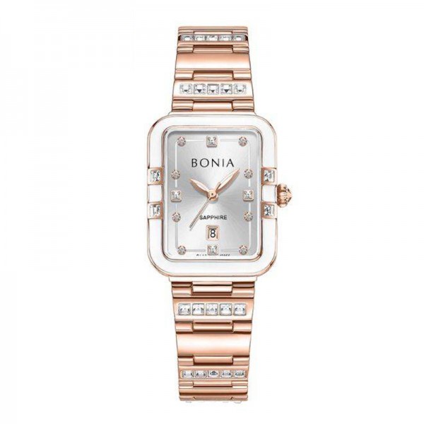 Bonia BNB10855-2517S Rosegold White Bonia BNB10855-2517S Rosegold White