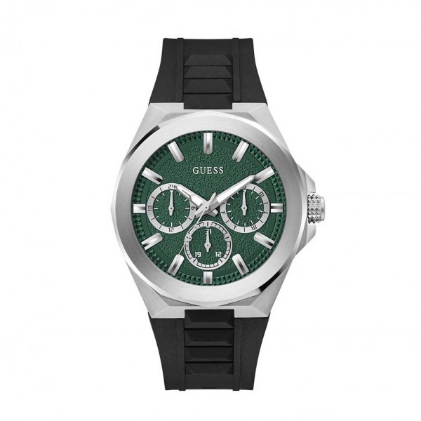 Guess GW0799G3 Silver Green Black Rubber Guess GW0799G3 Silver Green Black Rubber