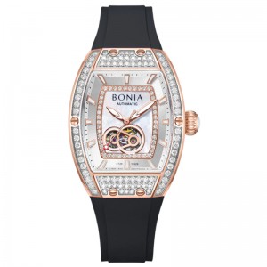 Bonia B10929-2552LE Rosegold White Black Limited Edition