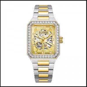 Bonia B10927-2123LE Silver Gold Limited Edition 
