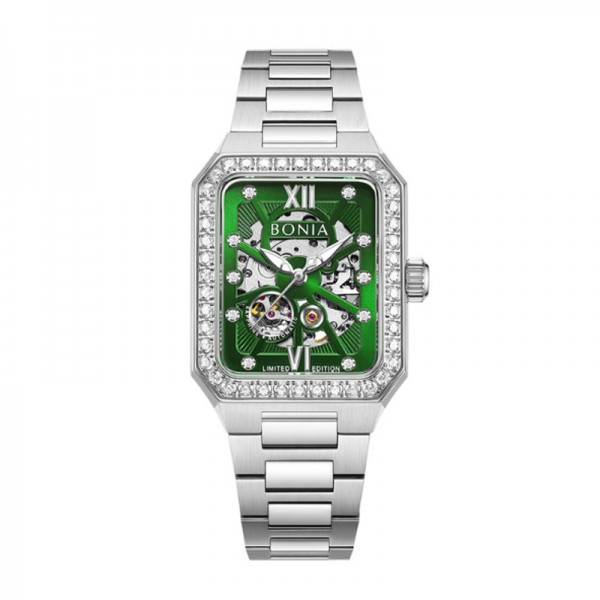 Bonia B10927-2393LE Silver Green Limited Edition 