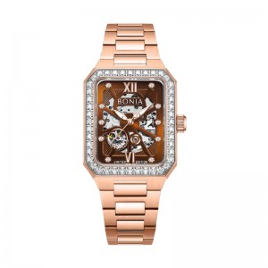 Bonia B10927-2543LE Rosegold Brown Limited Edition 
