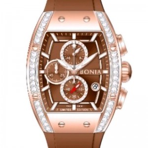 Bonia B10928-2542LE Rosegold Brown Limited Edition