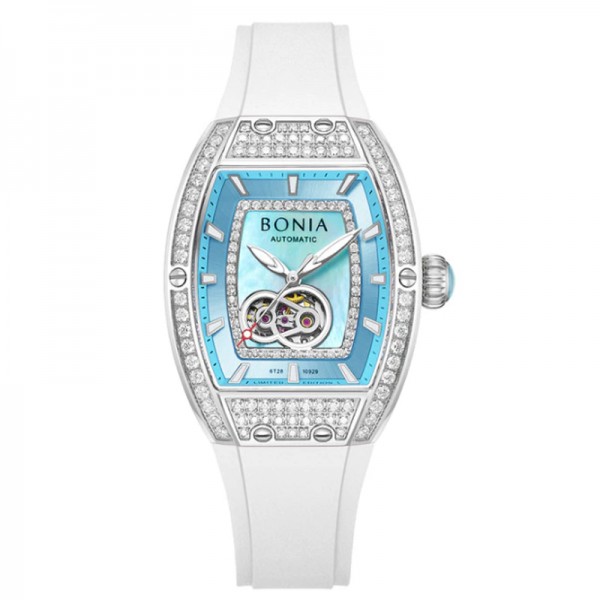 Bonia B10929-2252LE White Blue Limited Edition