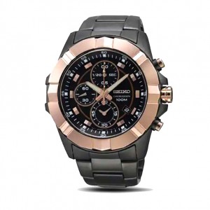 Seiko SNAD03 SNAD03P1 Black Rosegold