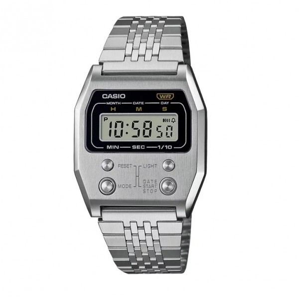 Casio A1100D-1DF Silver White