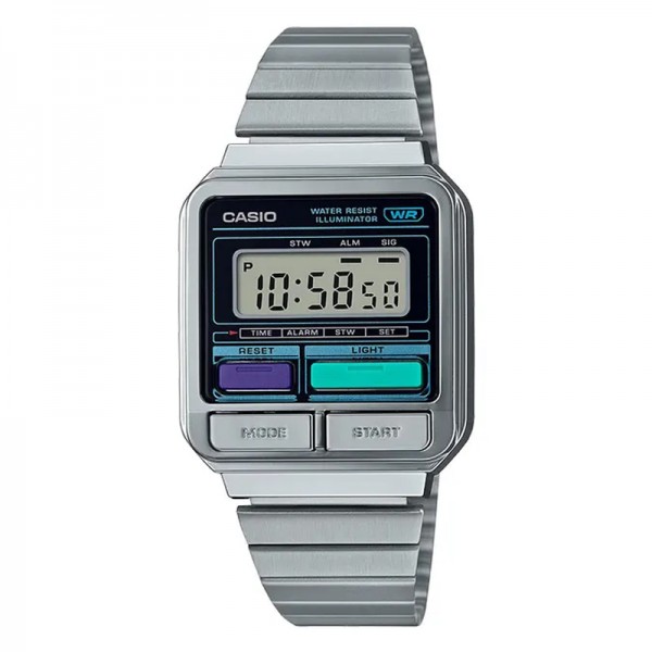 Casio A120WE-1ADF Stainless Steel Band