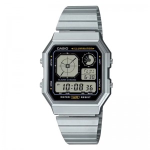 Casio A130WE-1ADF Stainless Steel Band