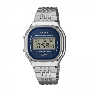 Casio A140WE-2ADF Silver Blue Unisex