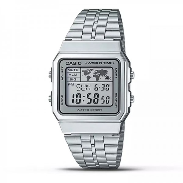 Casio A500WA-7DF Stainless Steel Band