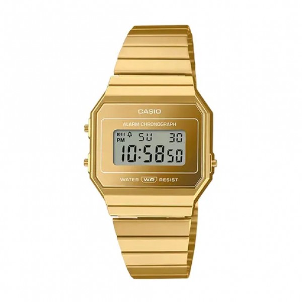 Casio A700WEVG-9ADF Gold Steel Unisex