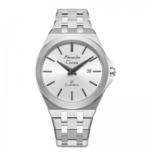 Alexandre Christie AC 8700 Silver White Man MDBSSSL