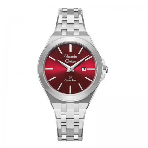 Alexandre Christie AC 8700 Silver Red Lady LDBSSRE