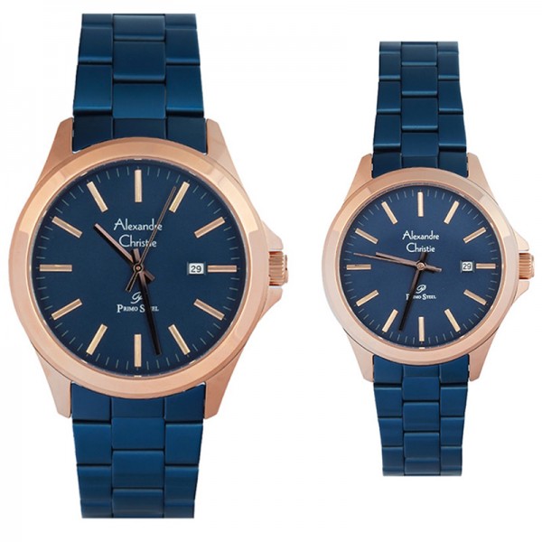 alexandre christie ac 1026 Rosegold Blue Couple alexandre christie ac 1026 Rosegold Blue Couple