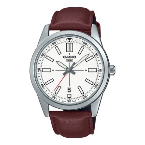 Casio MTP-VD02L-7EUDF Silver Brown