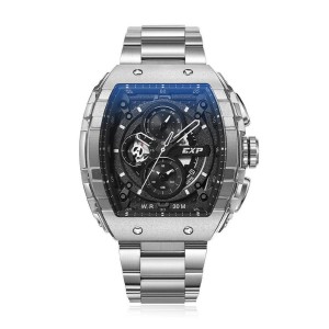 Expedition 6782 Silver Black Man Steel MCBSSBASL