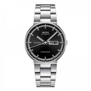 MIDO Commander M0144301105100 Silver Black New