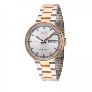MIDO Commander M144302203180 Silver Rosegold New