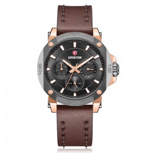Expedition 6606 Rosegold Grey Brown Leather Lady BFLGRBA