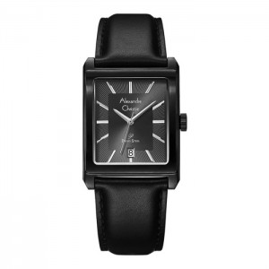 Alexandre Christie AC 1039 Black Grey Leather Man MDLIPDG