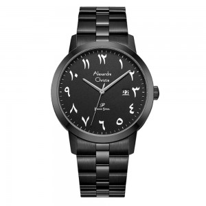 Alexandre Christie AC 1007 Full Black Arabian Chain Man MDBIPBASL