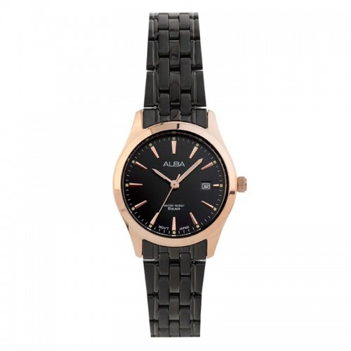 Alba AH7BM6X1 Rosegold Black Date Steel