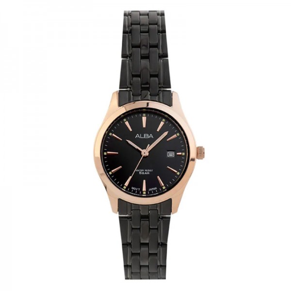 Alba AH7BM6X1 Rosegold Black Date Steel