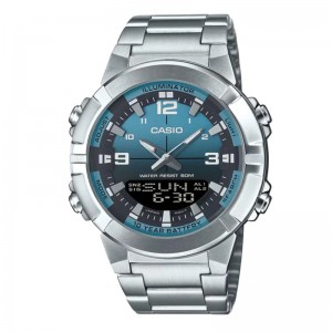 Casio AMW-870DA-2A2VDF Silver Green Steel
