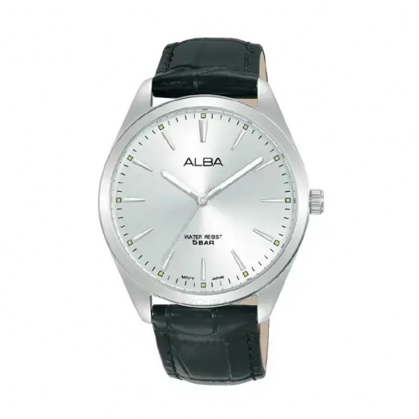 Alba ARX119 ARX119X1 Silver White Black Leather Man