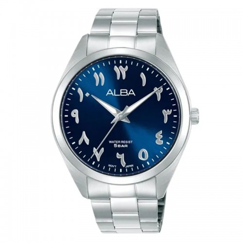 Alba ARX159 ARX159X1 Silver Blue Dial Steel Man Arabic