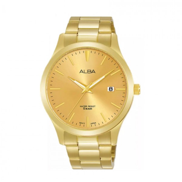 Alba AS9M34 AS9M34X1 Full Gold Steel Man