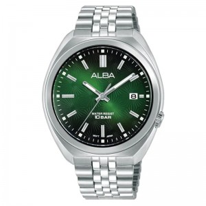 Alba AS9W31X1 AS9W31 Silver Green Steel Gradation Turtle Jubilee