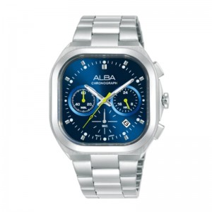 Alba AT3L01X1 AT3L01 Silver Blue Chronograph