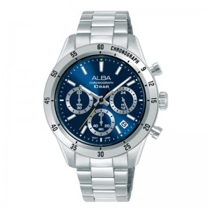 Alba AT3L25X1 AT3L25 Silver Blue Chronograph