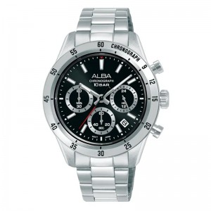 Alba AT3L27X1 AT3L27 Silver Black Chronograph