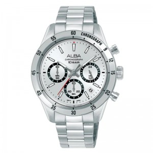 Alba AT3L29X1 AT3L29 Silver White Chronograph
