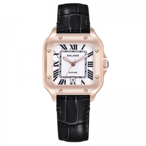 Balmer B-8206L-RG-1 Rosegold White Black Leather Lady