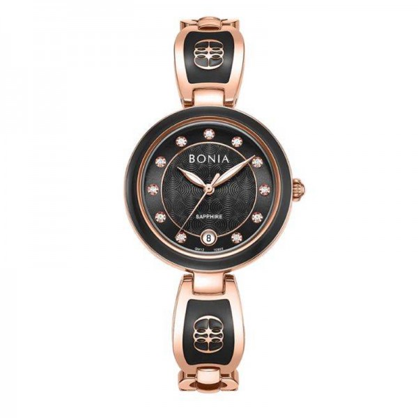 Bonia BNB10865-2537S Rosegold Black Bonia BNB10865-2537S Rosegold Black
