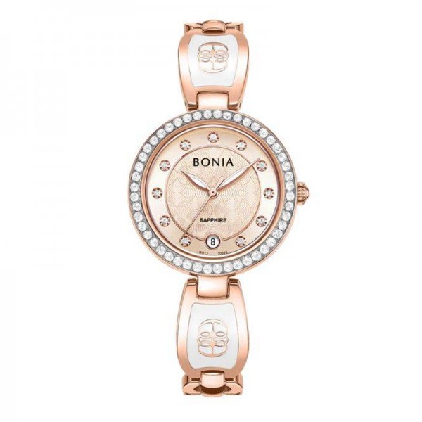 Bonia BNB10865-2577S Rosegold White Bonia BNB10865-2577S Rosegold White
